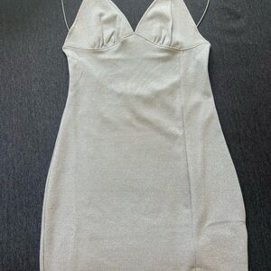 H&M Silver Backless Dress